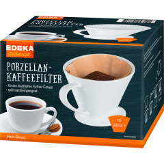 EDEKA zuhause Porzellan-Kaffeefilter 1 Stück 