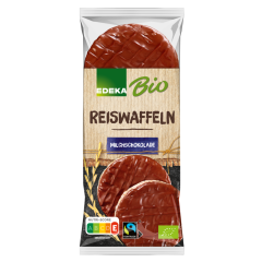 EDEKA Bio Reiswaffeln natur mit Milchschokolade 100 g 