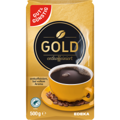 GUT&GÜNSTIG Kaffee Gold entkoffiniert 500 g 