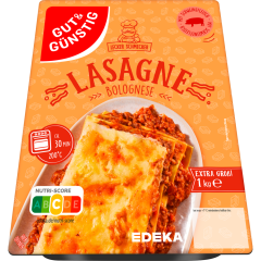 GUT&GÜNSTIG Lasagne Bolognese Schweinefleisch 1kg 
