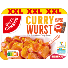 GUT&GÜNSTIG Currywurst mit Sauce XXL 403 g 