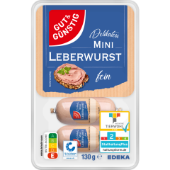GUT&GÜNSTIG Mini Leberwurst 130 g 