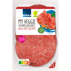 EDEKA My Veggie Veganer Aufschnitt nach Art Salami 80 g 