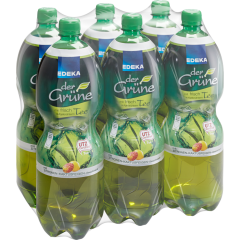 EDEKA Grüner Tee Zitrone-Kaktusfeige 1,5 l - Klarsicht- / Packung 6 x          1.500L 