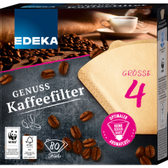 EDEKA Genuss Kaffeefilter Größe 4 80 Stück 