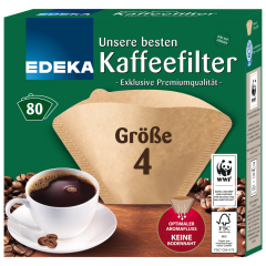 EDEKA Genuss Kaffeefilter Größe 4 80 Stück 