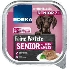 EDEKA Feine Pastete Senior mit Huhn & Reis 300 g 