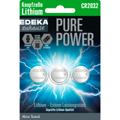 EDEKA zuhause Lithium Knopfzellen CR2032 3 Stück 