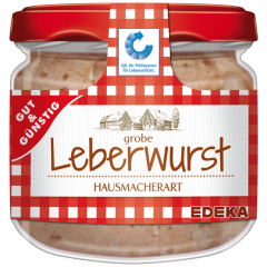 GUT&GÜNSTIG Leberwurst grob 250 g 