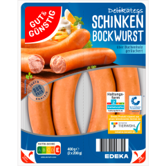 GUT&GÜNSTIG Schinken-Bockwurst 400 g 