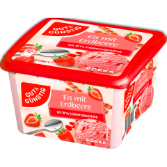 GUT&GÜNSTIG Eis mit Erdbeere 1000 ml 