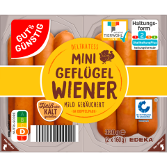 GUT&GÜNSTIG Mini Geflügel Wiener 320 g 