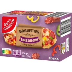 GUT&GÜNSTIG Pizza-Baguettes Edelsalami 750 g 