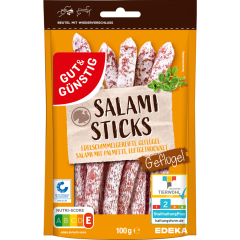 GUT&GÜNSTIG Salami Sticks, Geflügel 100 g 