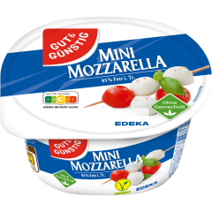 GUT&GÜNSTIG Mini Mozzarella 45% Fett i. Tr. 125 g 