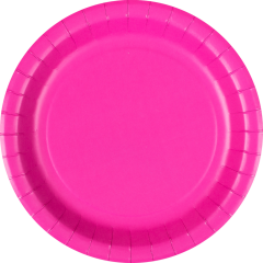 GUT&GÜNSTIG Pappteller Ø 23 cm, pink 10 Stück 