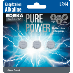 EDEKA zuhause Alkaline Knopfzellen LR44 3 Stück 