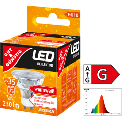 GUT&GÜNSTIG LED Reflektor GU10, 230 Lumen, 4,5 Watt 1 Stück 