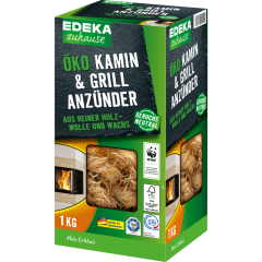 EDEKA zuhause Öko Kamin- und Grillanzünder 1 kg 