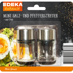 EDEKA zuhause Mini Salz- und Pfefferstreuer 2 Stück 