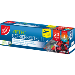 GUT&GÜNSTIG Ziptec Gefrierbeutel 1 Liter 20 Stück 