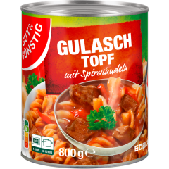 GUT&GÜNSTIG Gulaschtopf mit Nudeln 800 g 