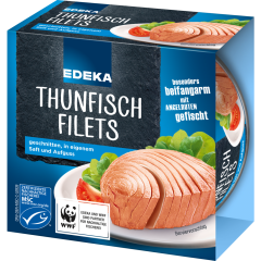 EDEKA Thunfischfilets in eigenem Saft und Aufguss 185 g 