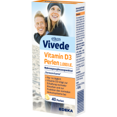 EDEKA elkos Vivede Vitamin D3 Perlen 40 Stück 