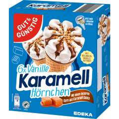 GUT&GÜNSTIG Vanille-Karamell-Hörnchen, 6 Stück 720 ml 