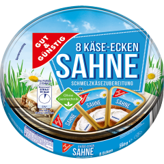 GUT&GÜNSTIG Käse-Ecken Sahne Schmelzkäsezubereitung 53% Fett i. Tr. 250 g 