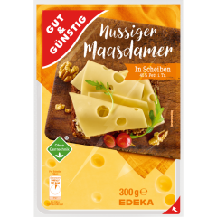 GUT&GÜNSTIG Maasdamer in Scheiben 45% Fett  i. Tr. 300 g 