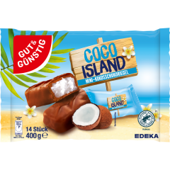 GUT&GÜNSTIG Mini-Kokos-Schokoriegel 400 g 