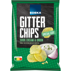 EDEKA Gitterchips Sour Cream & Onion 125 g 