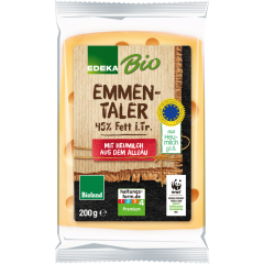 EDEKA Bio Emmentaler aus Heumilch 45% Fett i. Tr. 200 g 