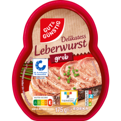GUT&GÜNSTIG Leberwurst grob 175 g 