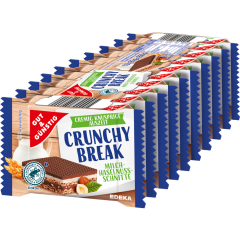 GUT&GÜNSTIG Crunchy Break Milch-Haselnuss-Waffel 10 x 25 g 