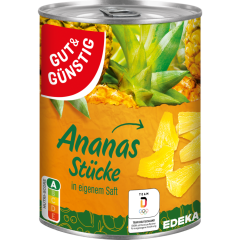 GUT&GÜNSTIG Ananasstücke 565 g 