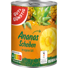 GUT&GÜNSTIG Ananas ganze Scheiben 820 g 
