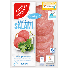 GUT&GÜNSTIG Salami, fettreduziert 100 g 