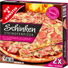 GUT&GÜNSTIG Steinofenpizza Schinken 660 g 