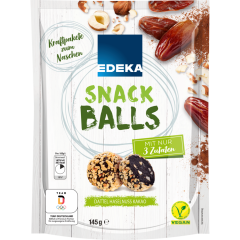 EDEKA Snack Balls Dattel, Haselnuss, Kakao 144 g 