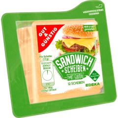 GUT&GÜNSTIG Sandwichscheiben Gouda 45% Fett i. Tr. 200 g 