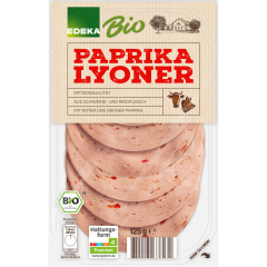 EDEKA Bio Paprika-Lyoner 125 g 