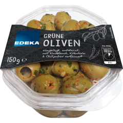 EDEKA Grüne Oliven mit Kräutern und Chili 150 g 