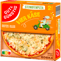 GUT&GÜNSTIG Steinofenpizza Vier Käse 680 g 