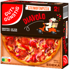 GUT&GÜNSTIG Steinofenpizza Diavolo 680 g 