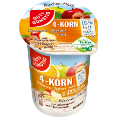 GUT&GÜNSTIG 4-Korn-Fruchtjoghurt Bircher Müsli 1,5 % Fett 250 g 