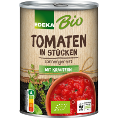 EDEKA Bio Tomaten in Stücken, mit Kräutern 400 g 