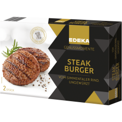 EDEKA Genussmomente Steak Burger vom Simmentaler Rind 364 g 
