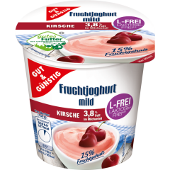 GUT&GÜNSTIG Laktosefreier Fruchtjoghurt 3,8% Fett Kirsche 150 g 